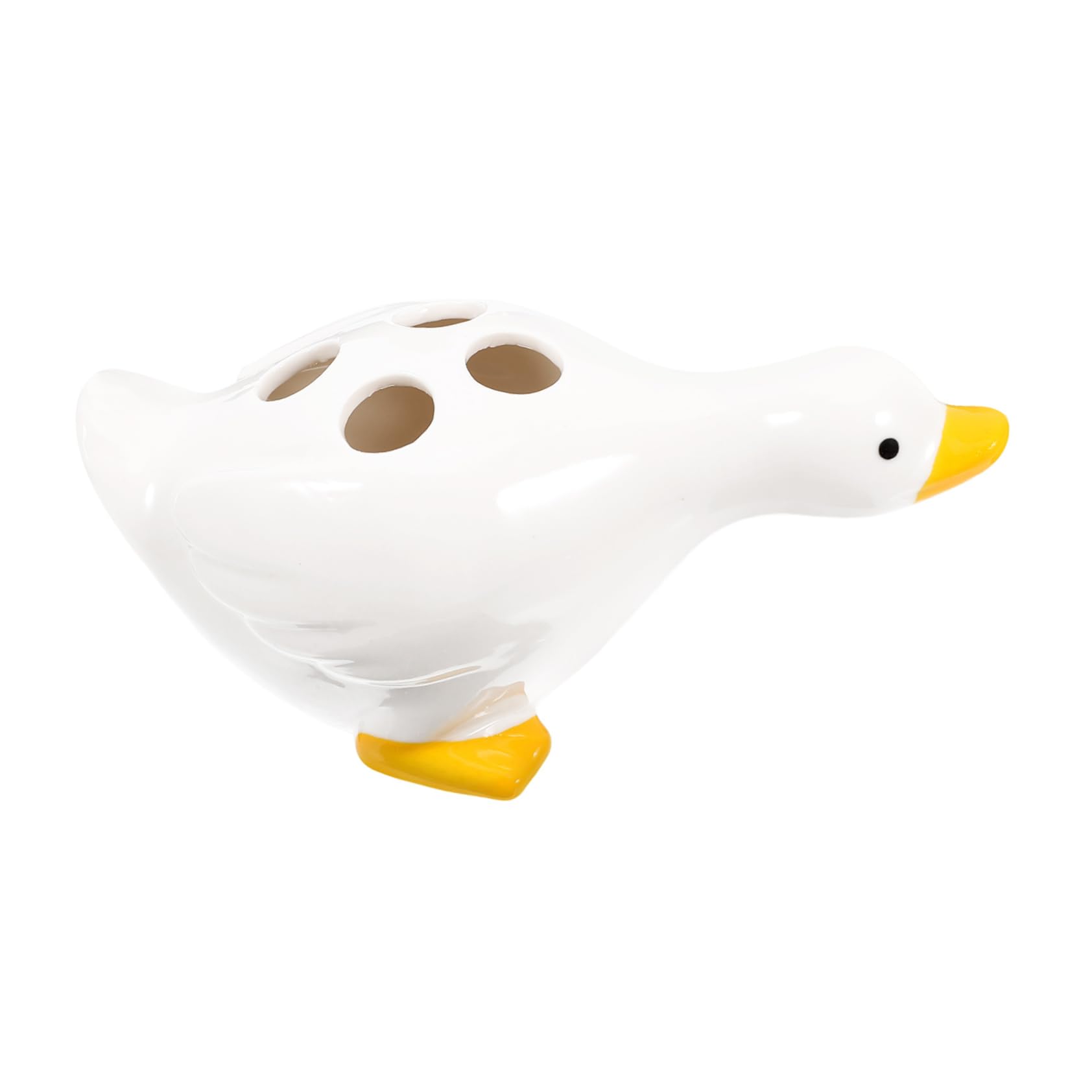 Amazon｜MUCKLILY アヒルの形をしたセラミック製歯ブラシホルダー バス